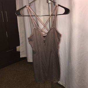 Bke red strappy tank